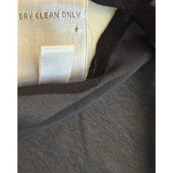 Lingerie Cacique Babydoll Slip Dress Women Medium Black Velvet Burnout VTG Sheer - Picture 10 of 10